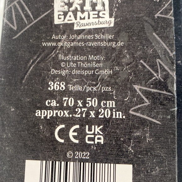 Ravensburger Escape puzzle Midnight in the Garden 368 pieces 6 logic puzzles - Picture 7 of 13